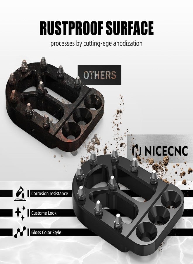 NICECNC Black Brake Pedal Lever Pad Extender Compatible with KTM 390 Adventure 2020-2023,790/890 Adventure/R/S 2018-2023,690 Enduro R 2008-23,690 SMC R2019-23,1290/1190/1090/1050/990/950 Adventure - Image 4